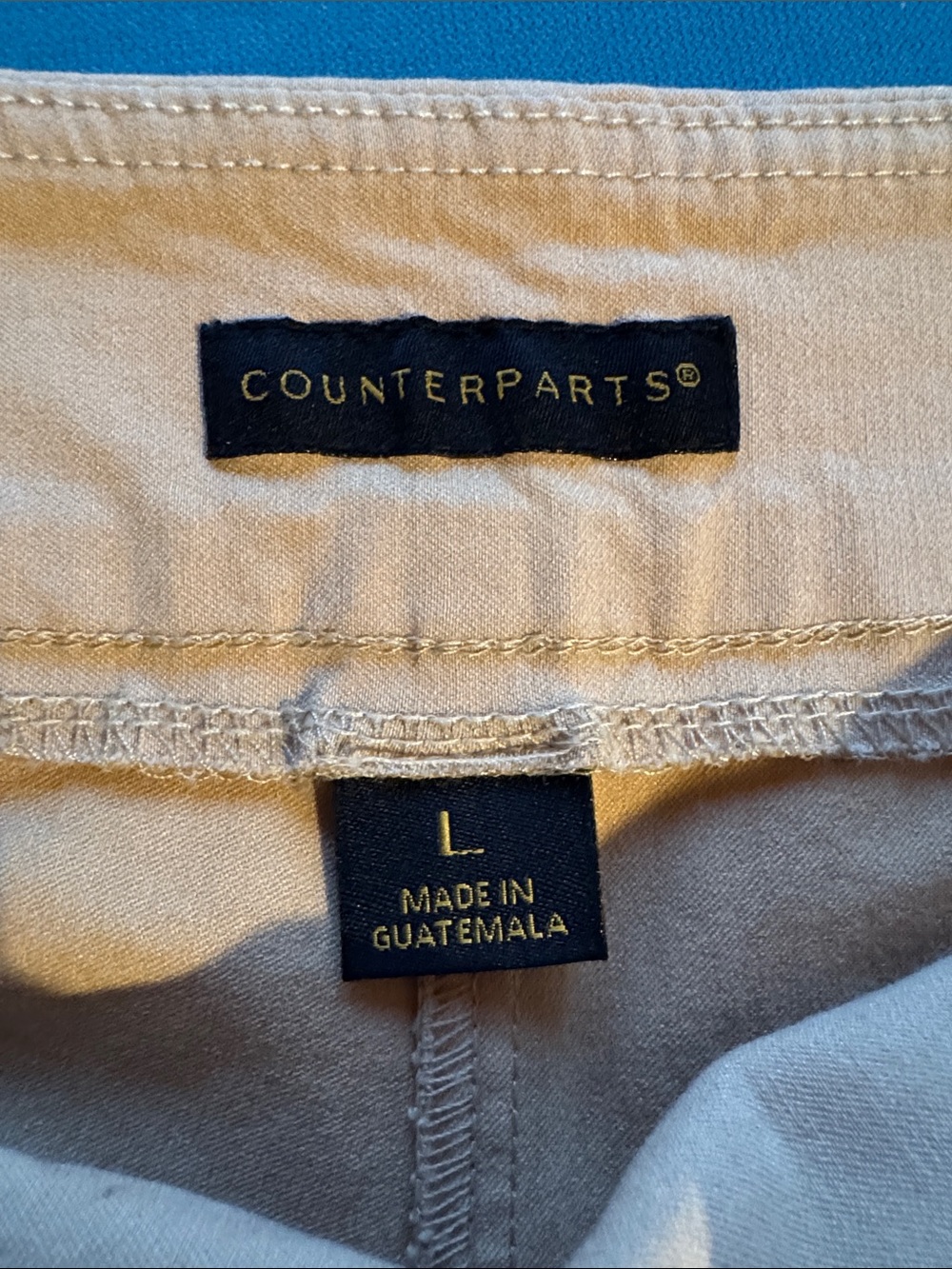 Counterparts Women’s Beige Sailor Bermuda Shorts Size Large (EUC)
